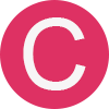 pictogramme rouge lettre C